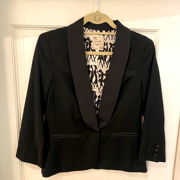 Nanette lepore tuxedo cropped blazer - Picture 2 of 6